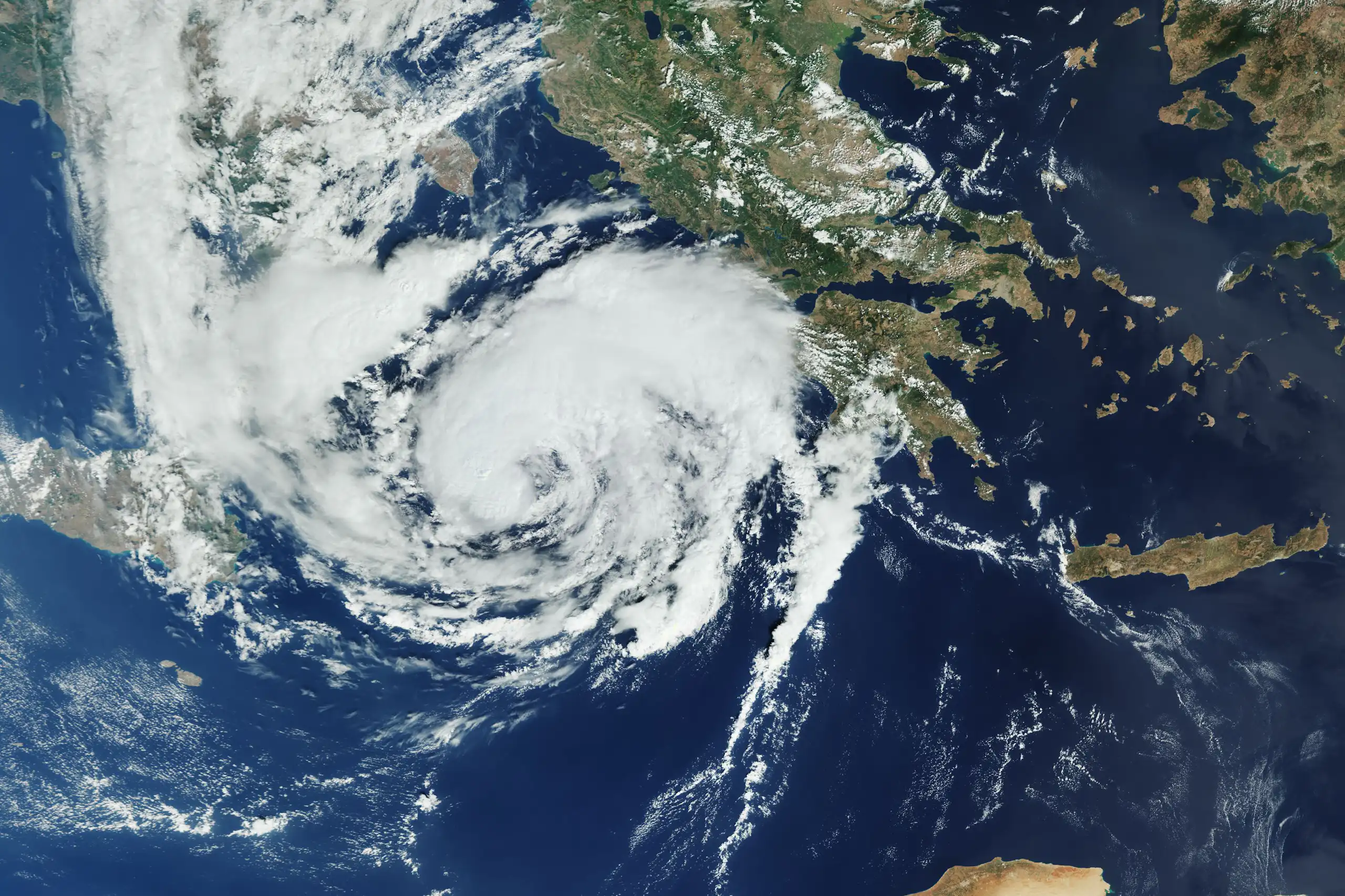 satellite photo of a medicane