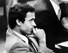 Ted Bundy in court.