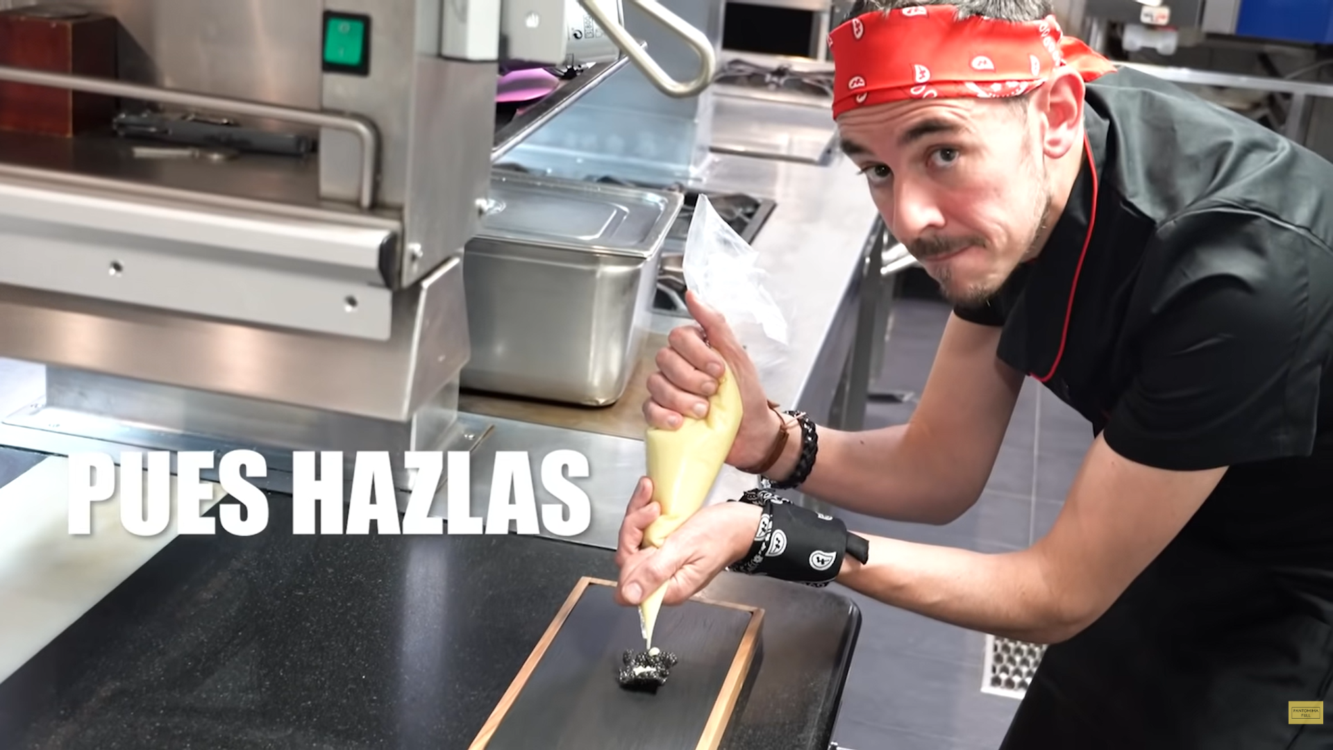 En su sketch sobre chefs, el protagonista dice 