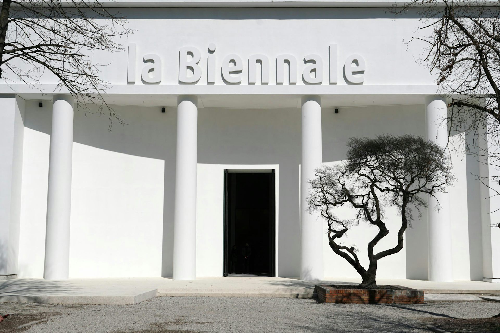 Venice Biennale central pavilion, white building