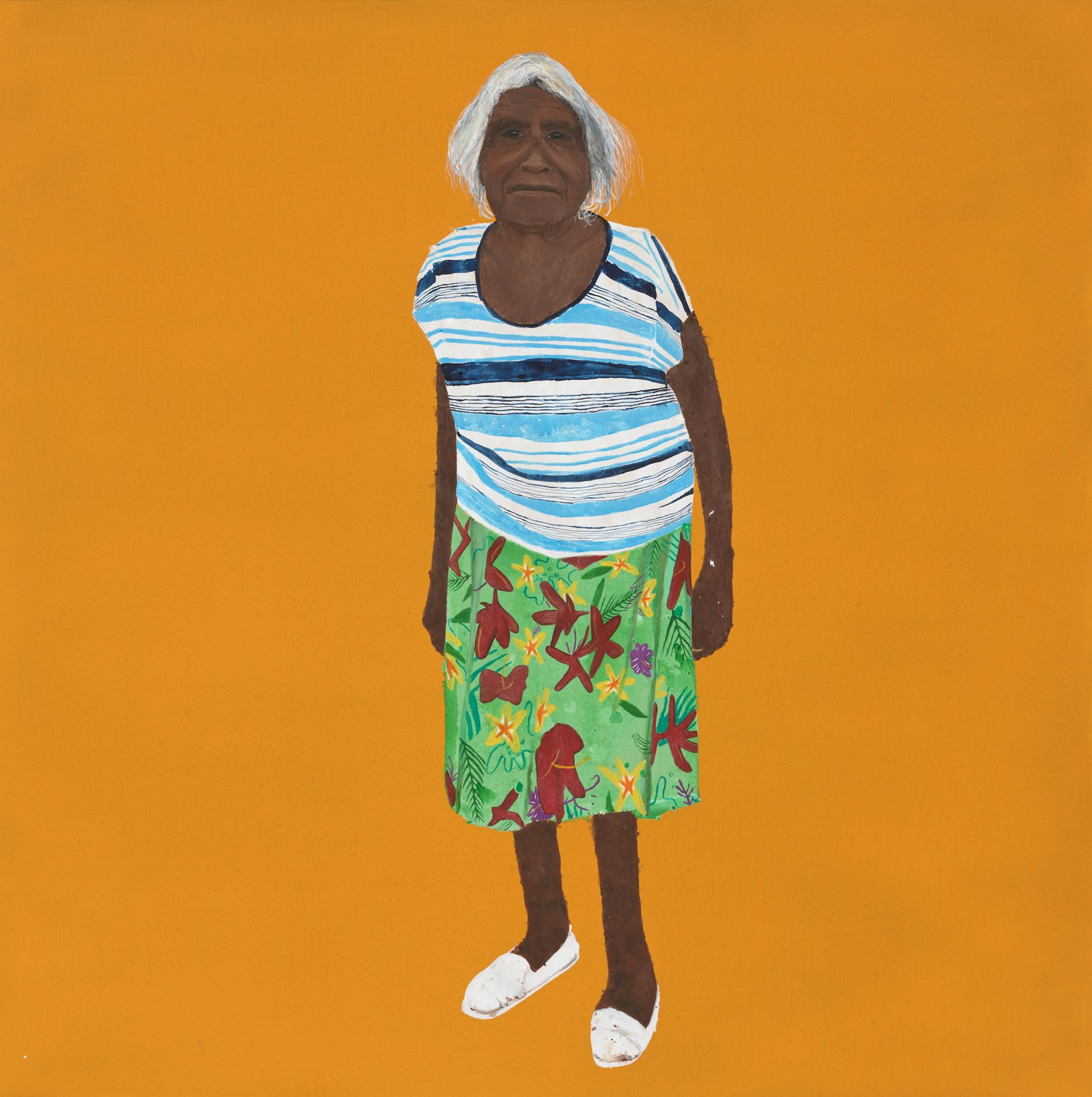 Richard Lewer wins Archibald Prize with radiant portrait of traditional healer Iluwanti Ken