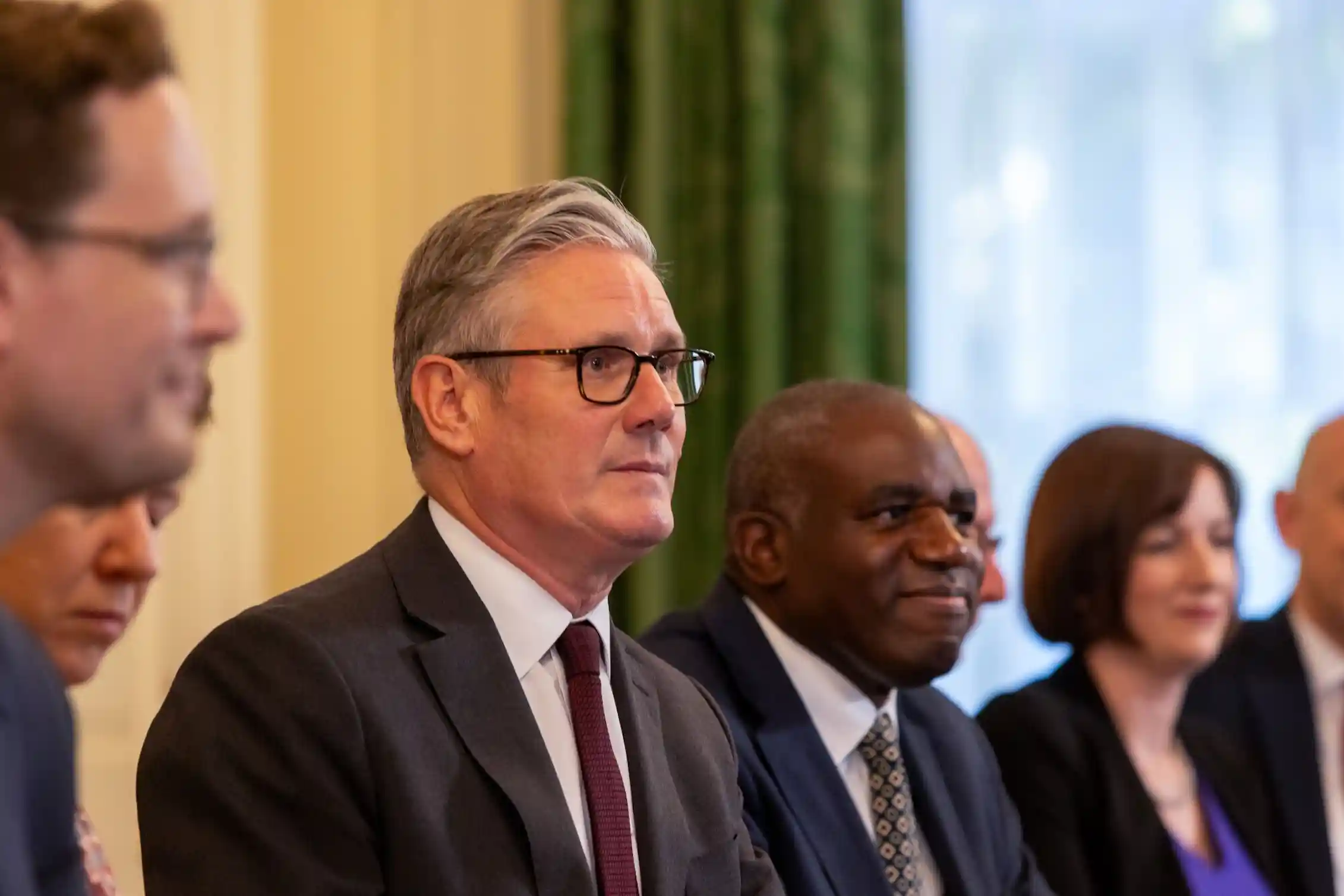 keir starmer surrounded by cabinet colleagues