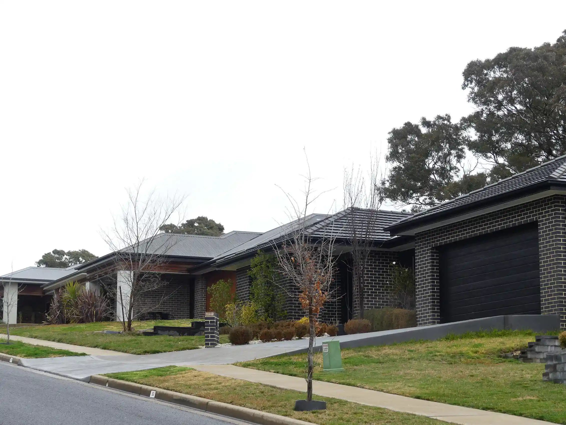 A new house on a street