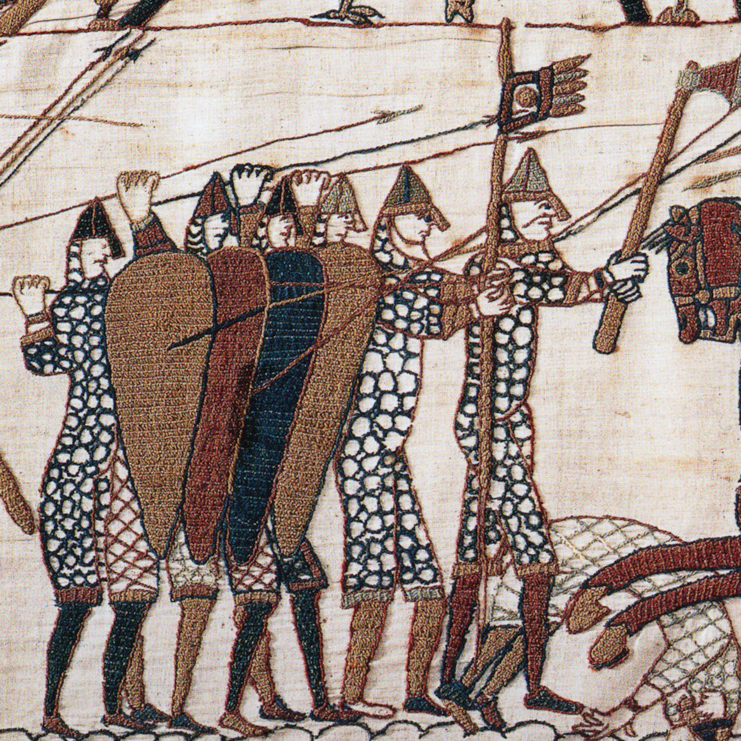 Un morceau de la tapisserie de Bayeux.