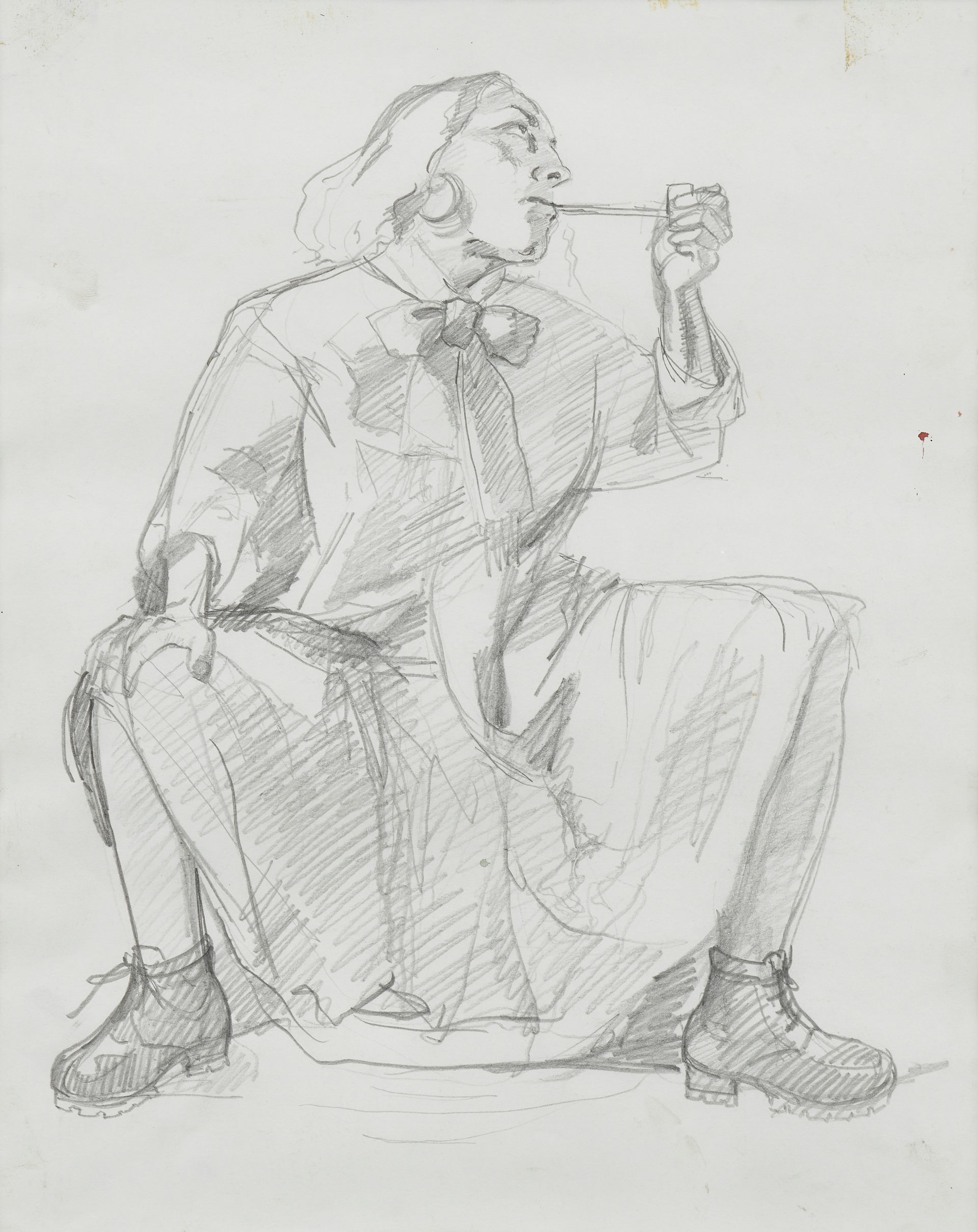 Paula Rego Study for the Artist in her Studio.