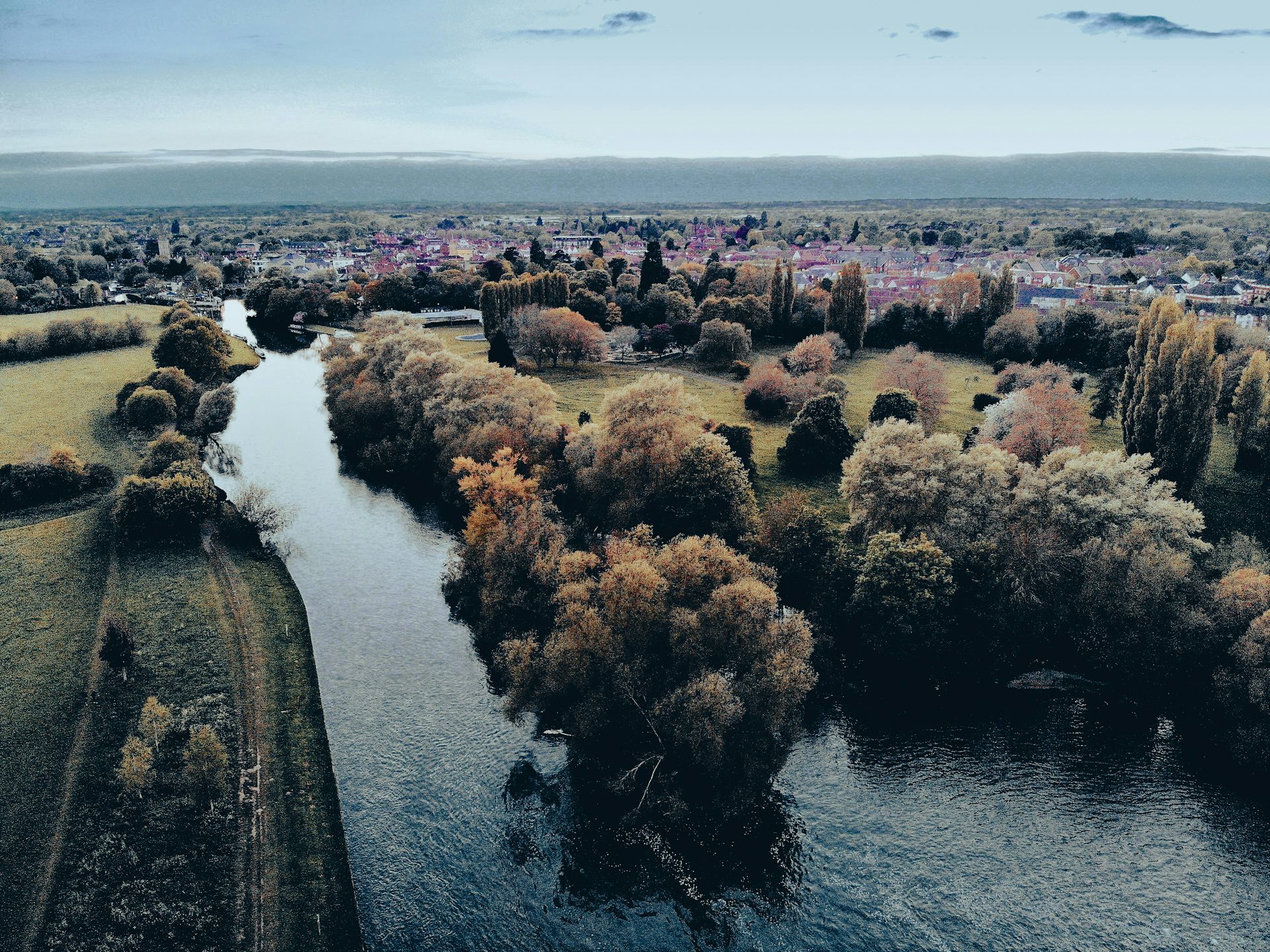 A stretch of the Thames in Oxfordshire.