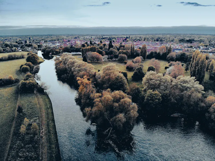 A stretch of the Thames in Oxfordshire.