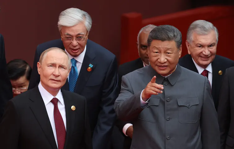 Vladimir Putin and Xi Jinping in Beijing, September 2025.