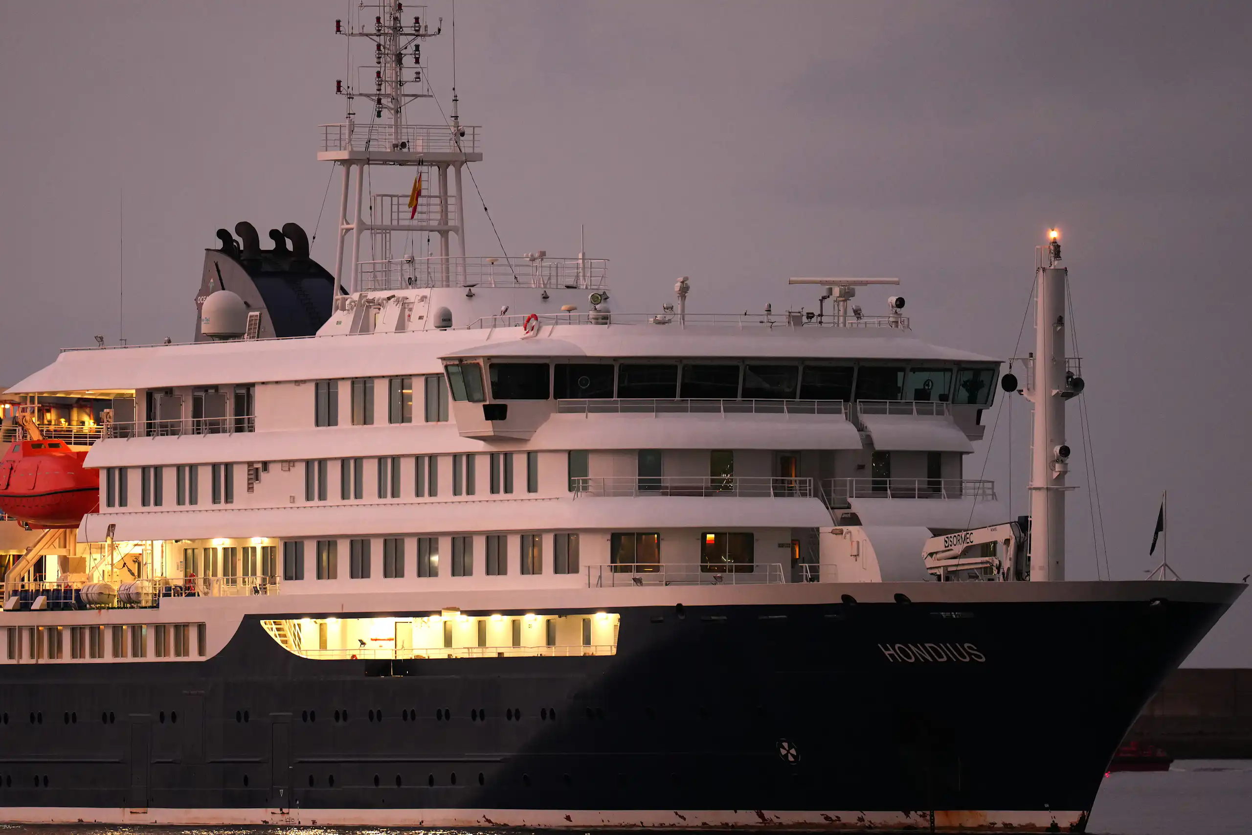 A cruise ship