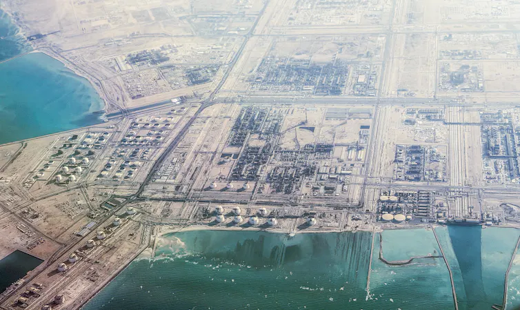 Liquefied natural gas facilities in Ras Laffan Industrial City.