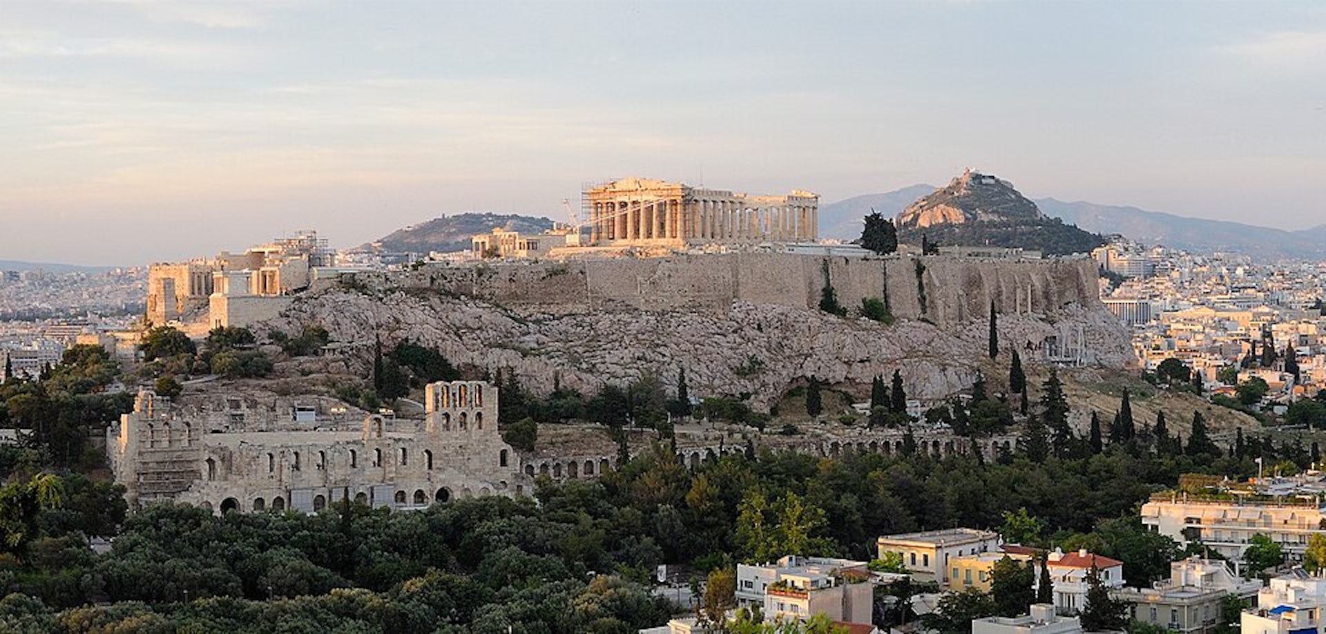 Vue de l'Acropole, de nos jours