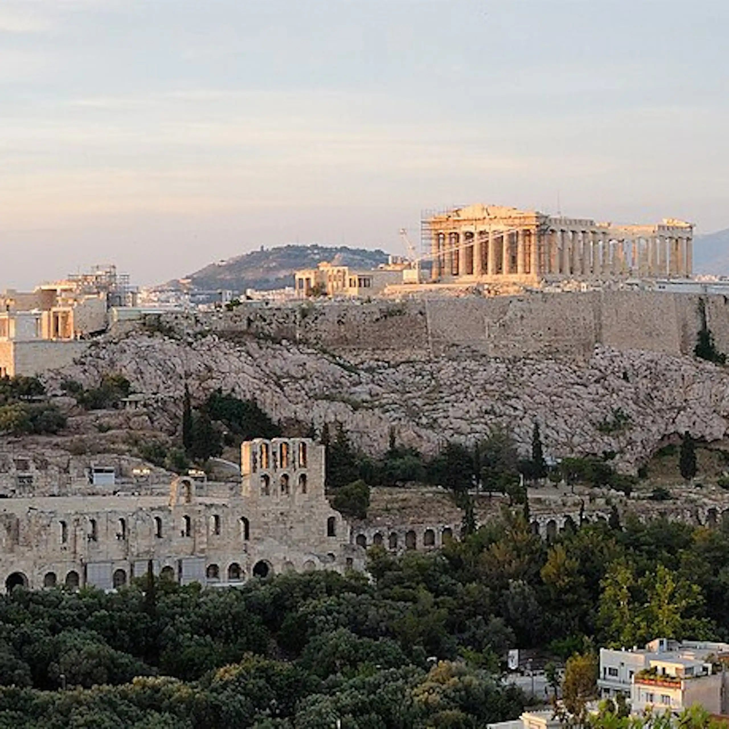 Vue de l'Acropole, de nos jours