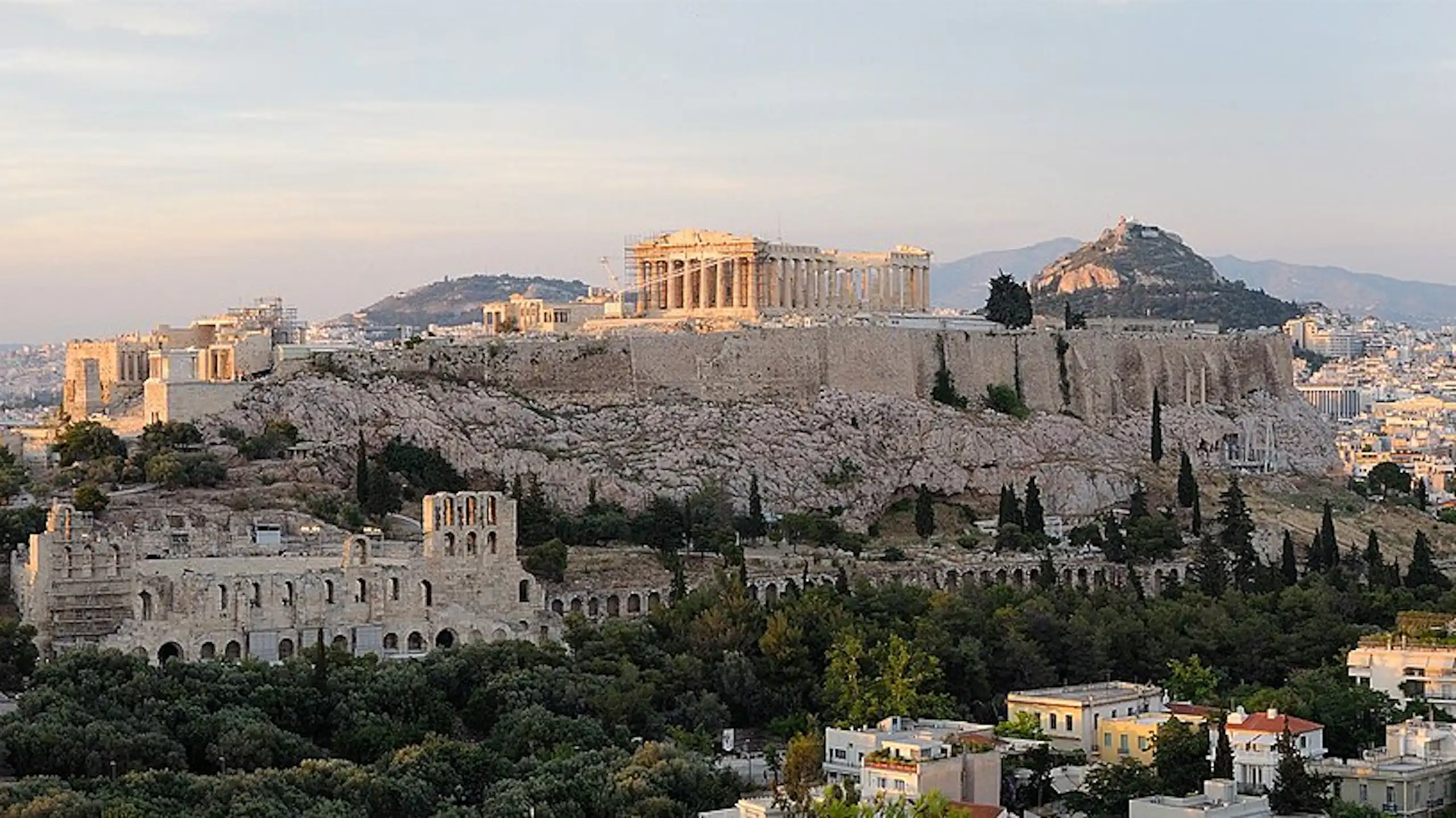 Vue de l'Acropole, de nos jours