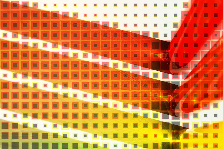 Abstract multicoloured design