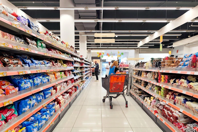 Pasillo de un supermercado