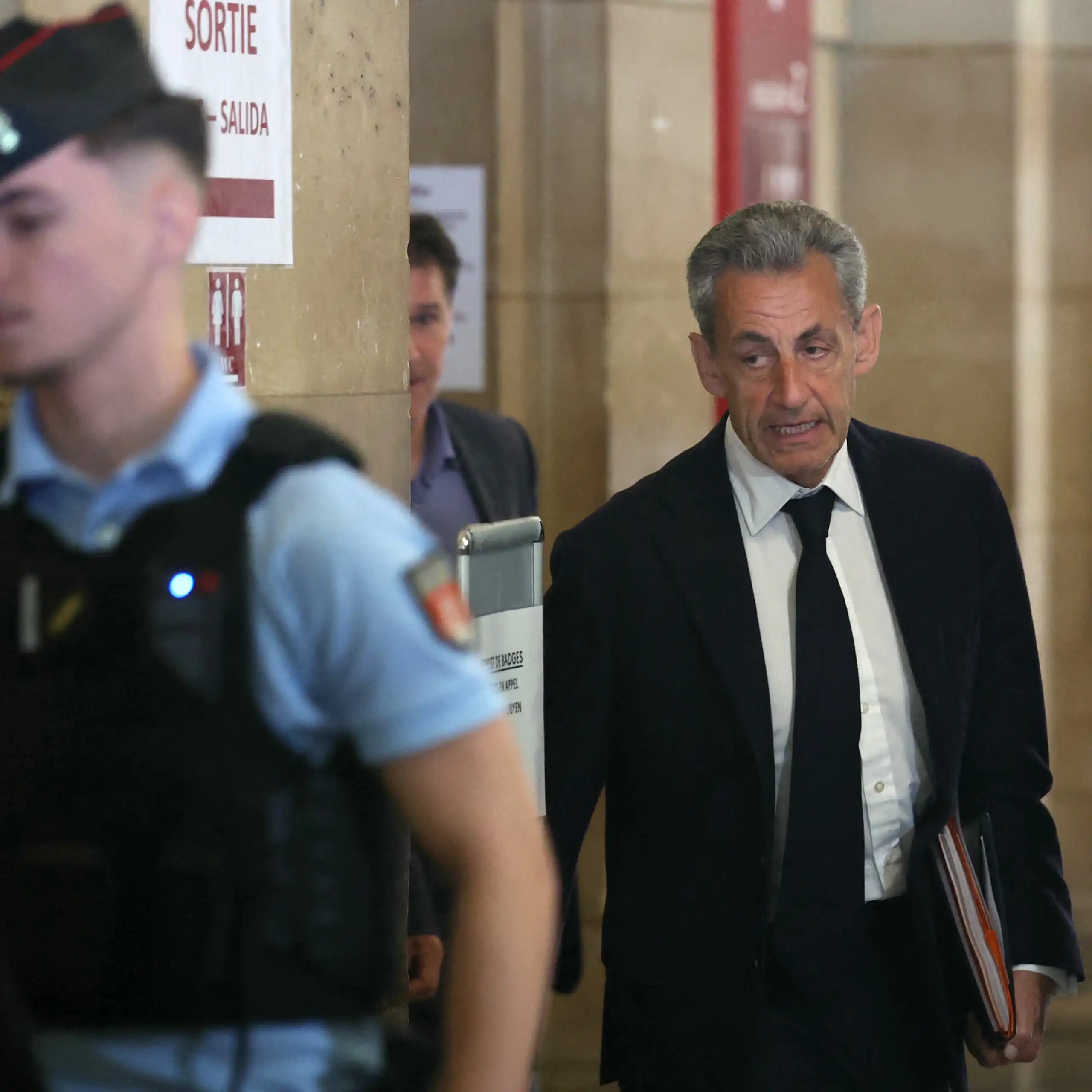 Nicolas Sarkozy, à son arrivée au Palais de justice de Paris, le 11 mai 2026.
