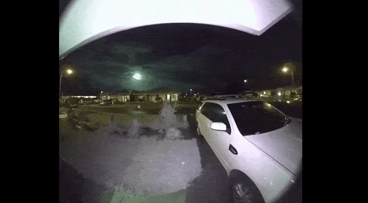 A meteor exploded in the sky above New South Wales.