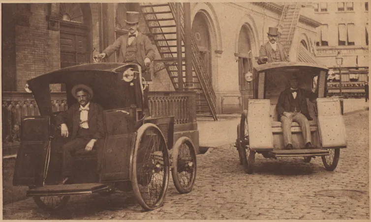 The promising beginnings of the electrical automotive within the nineteenth century 1 An Electrobat taxi in Manhattan in 1898