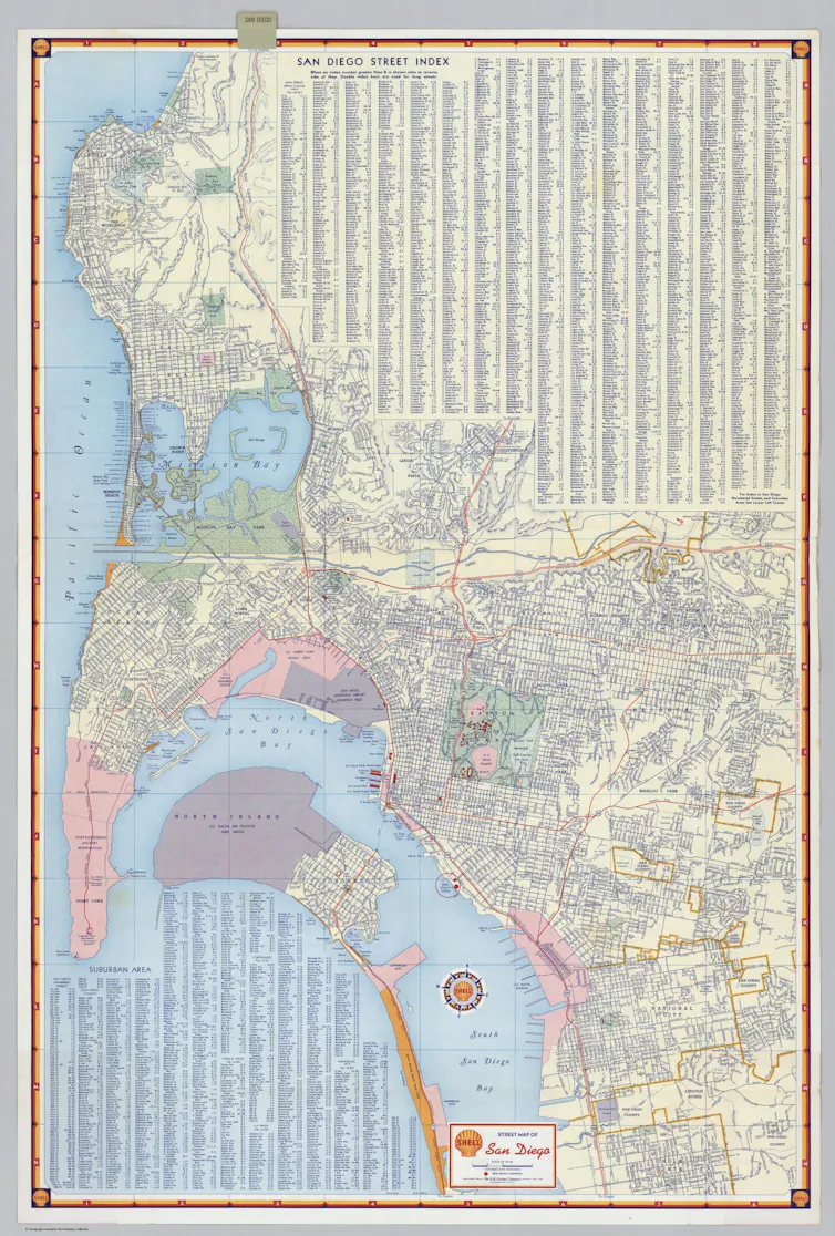 Carte de San Diego