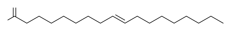 Schéma de la structure chimique d’un acide gras