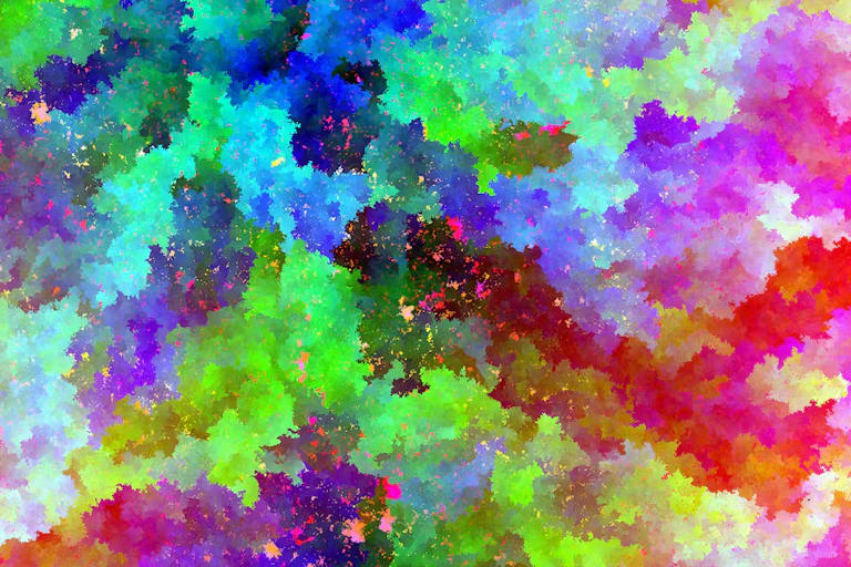 An abstract image of clouds of different colors