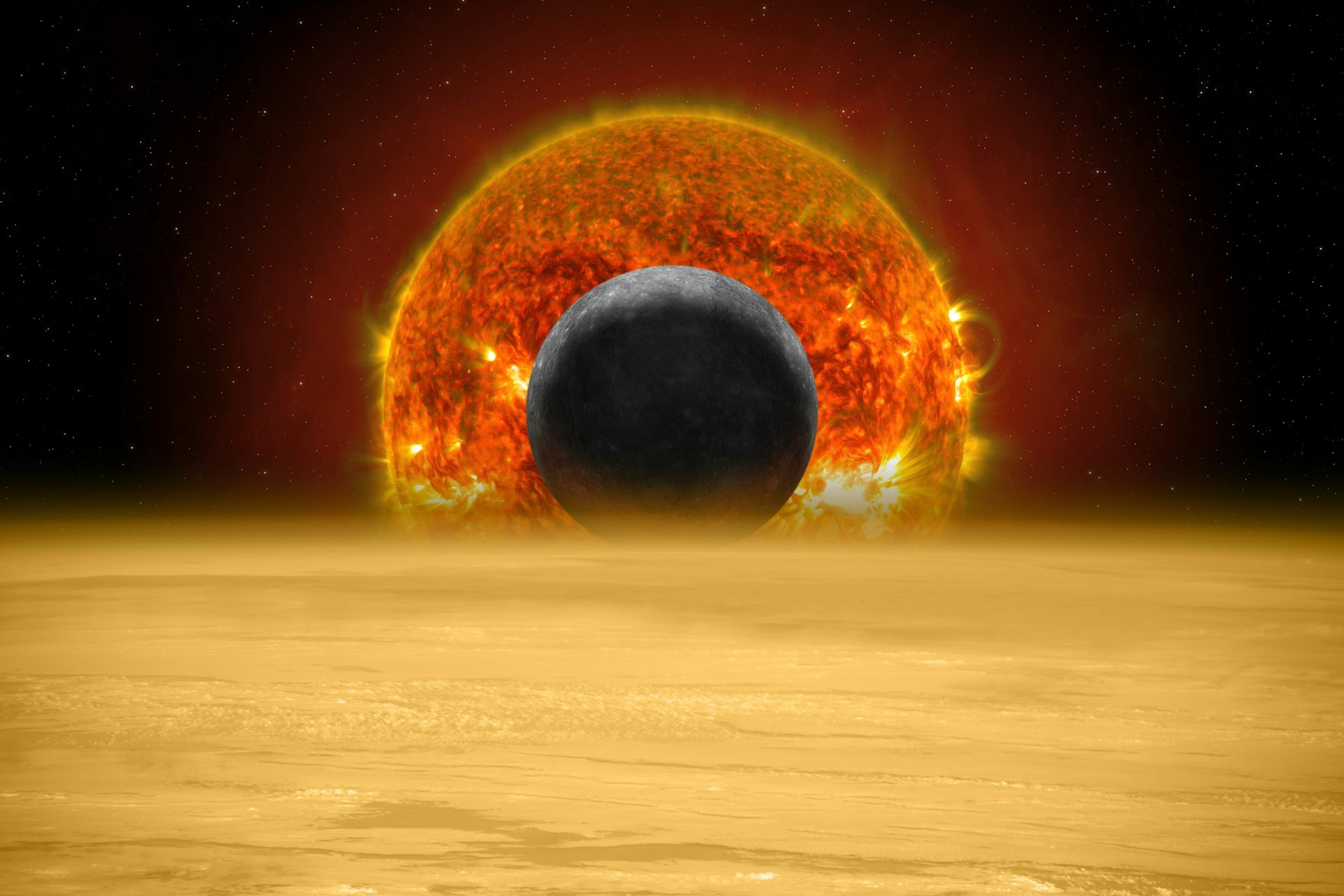 La Lluna tapa part del Sol.