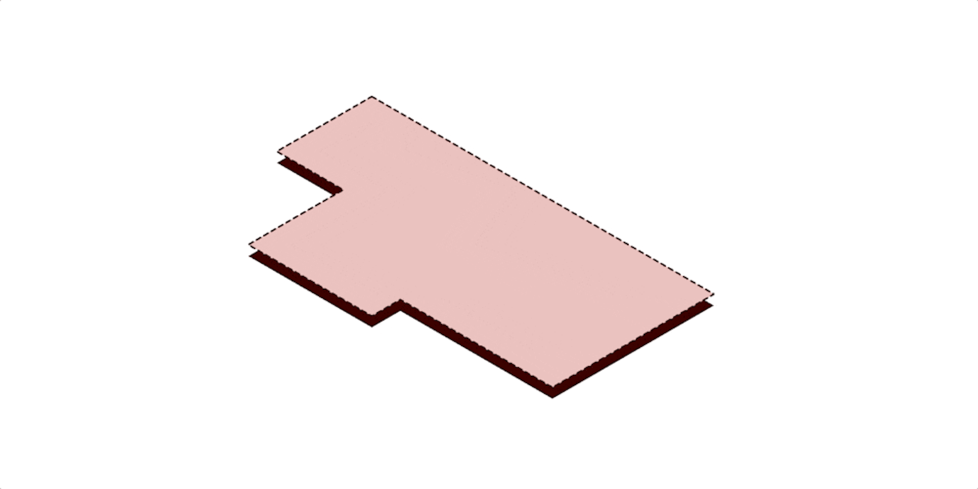 Morphing shapes showing supermarket floor space shrinking