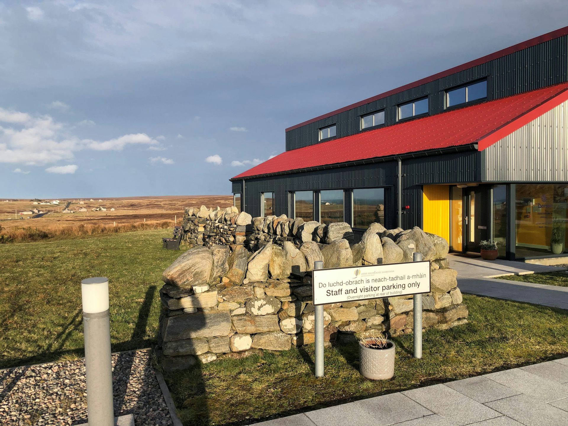 building and countryside surroundings