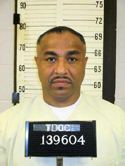 A mug shot of a Black man.