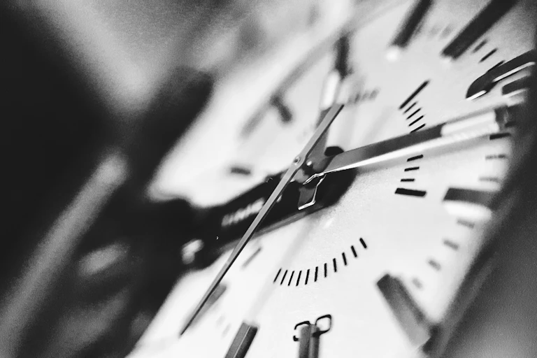 A close up of a clock