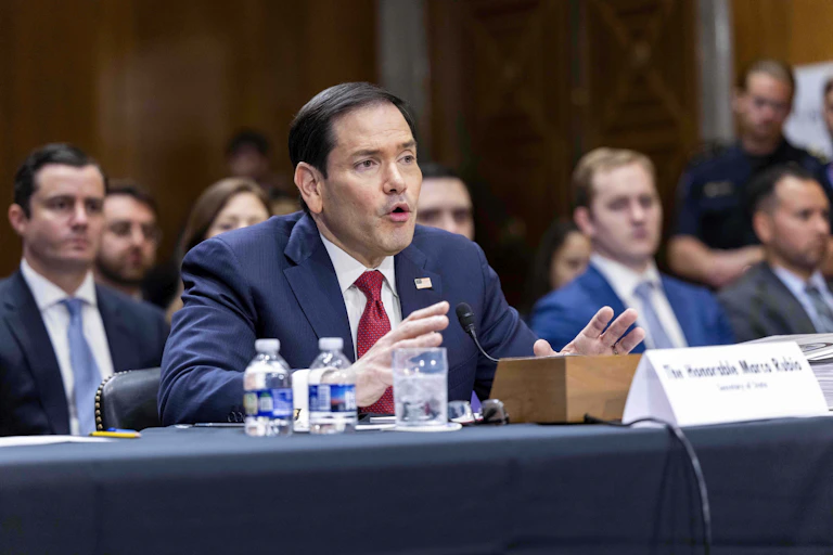 Marco Rubio testifies before the US Senate.