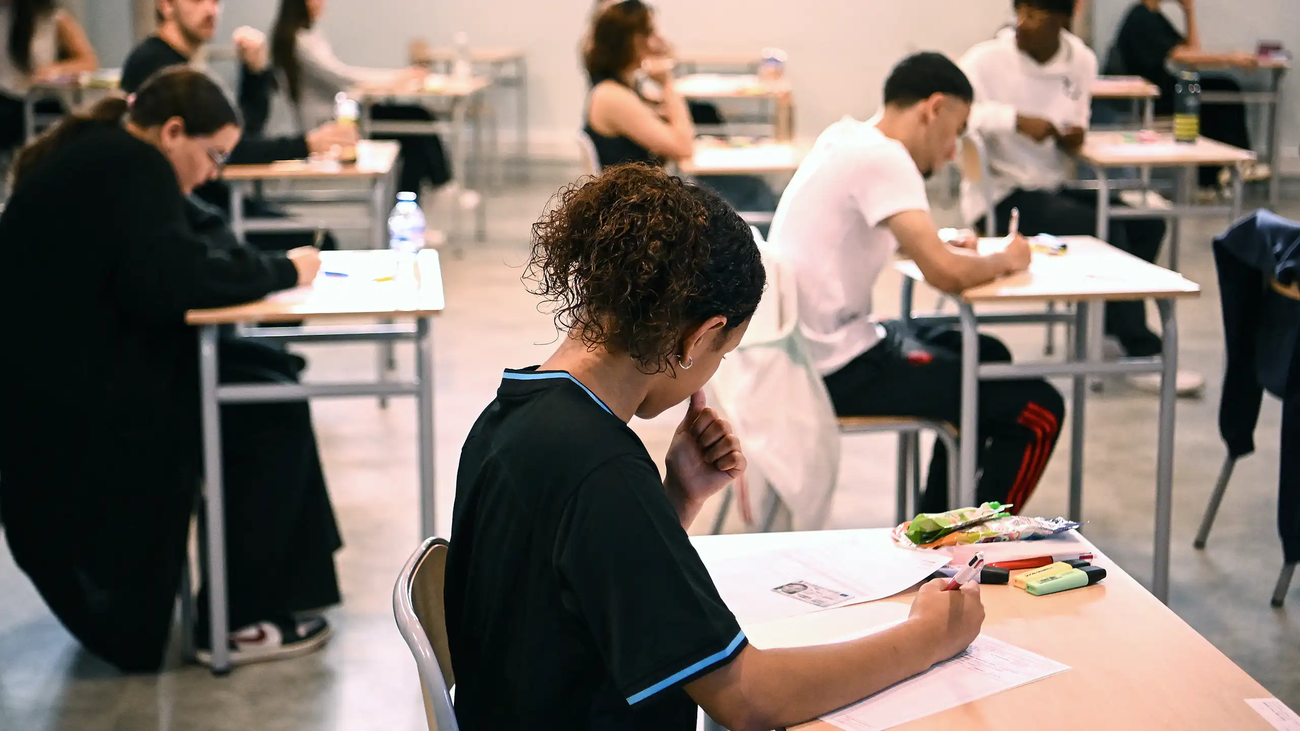 Des candidats de la session 2024 du baccalauréat.