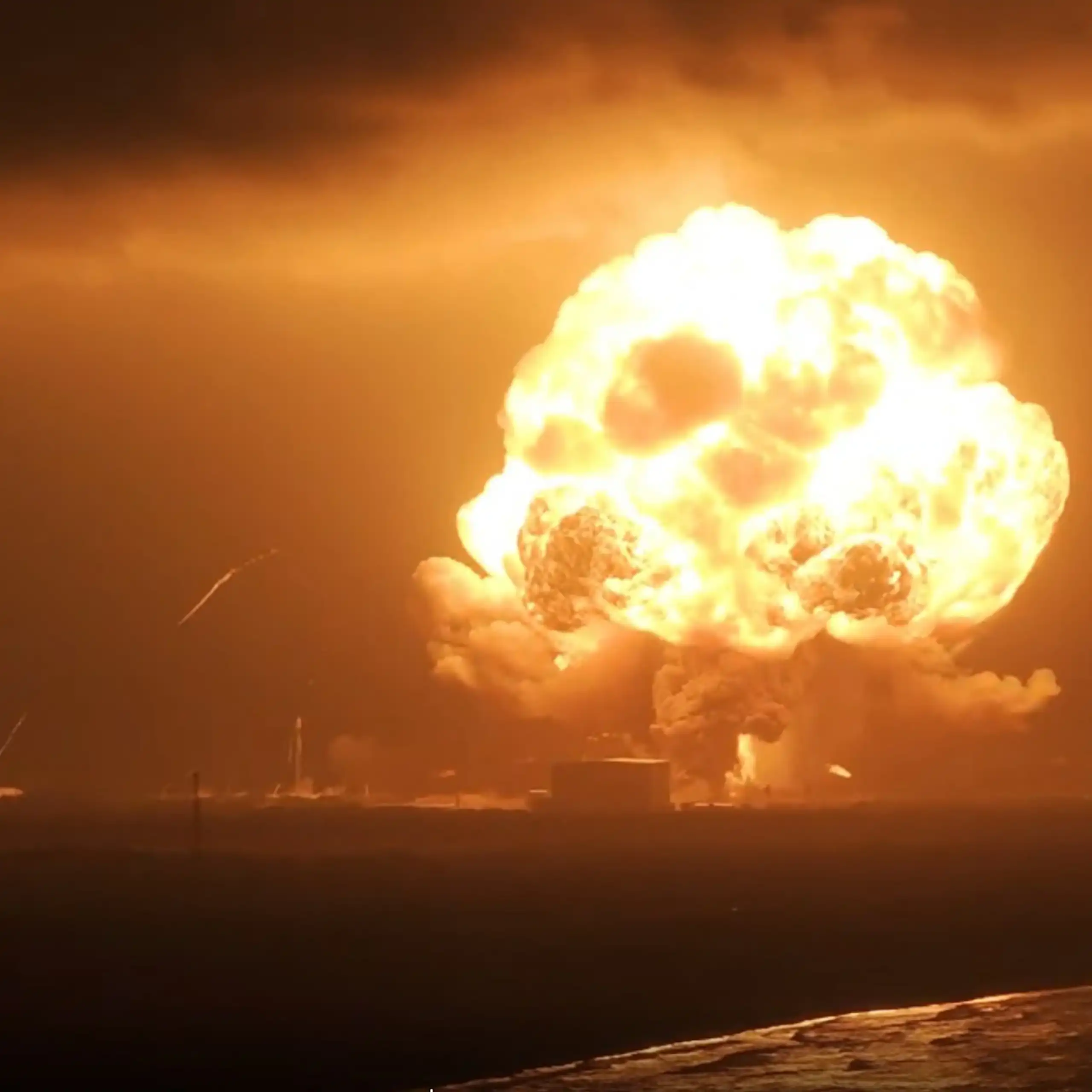 Vue de l'explosion.