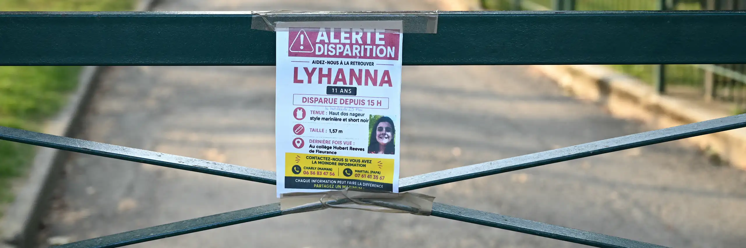 affiche signalant la disparition d'une enfant