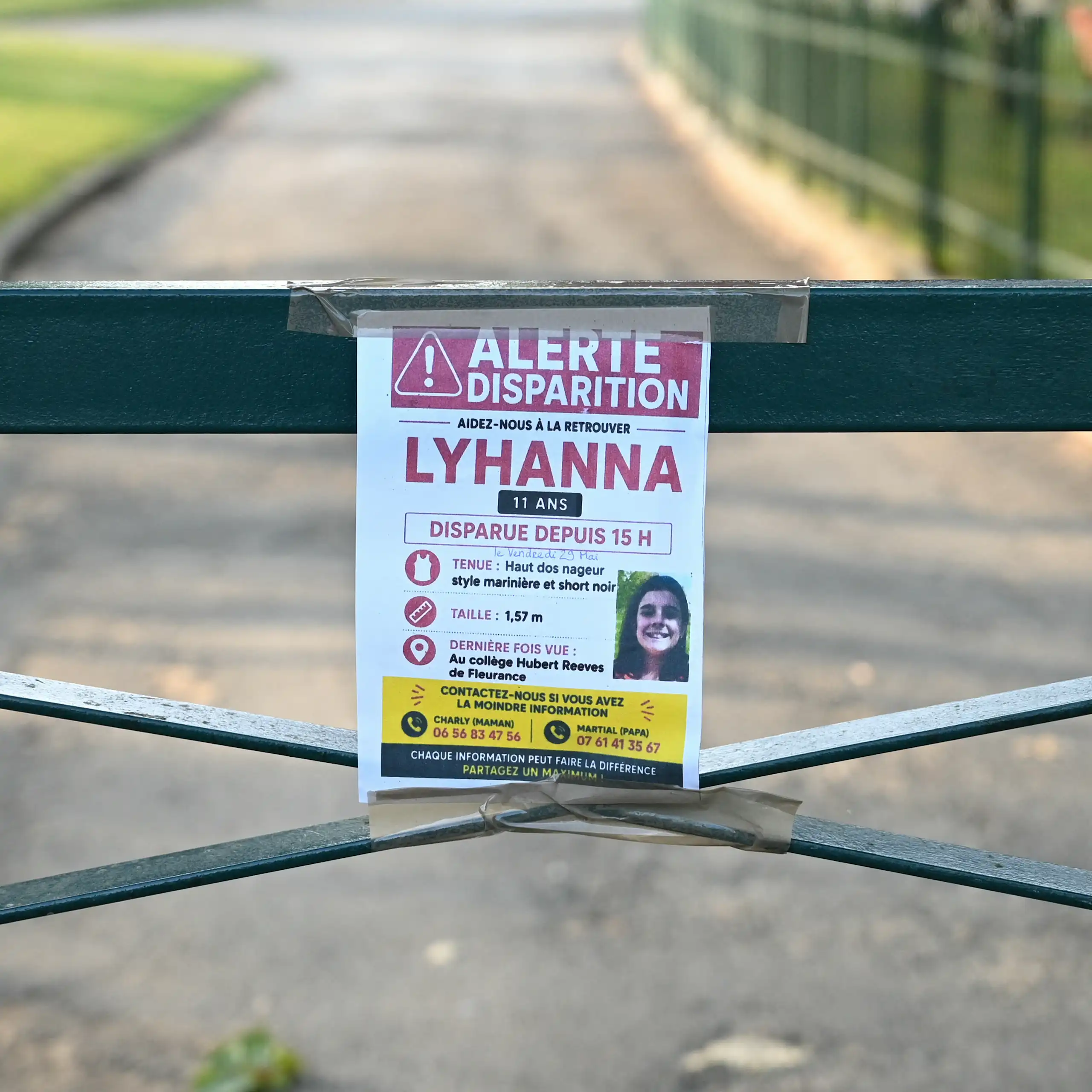 affiche signalant la disparition d'une enfant