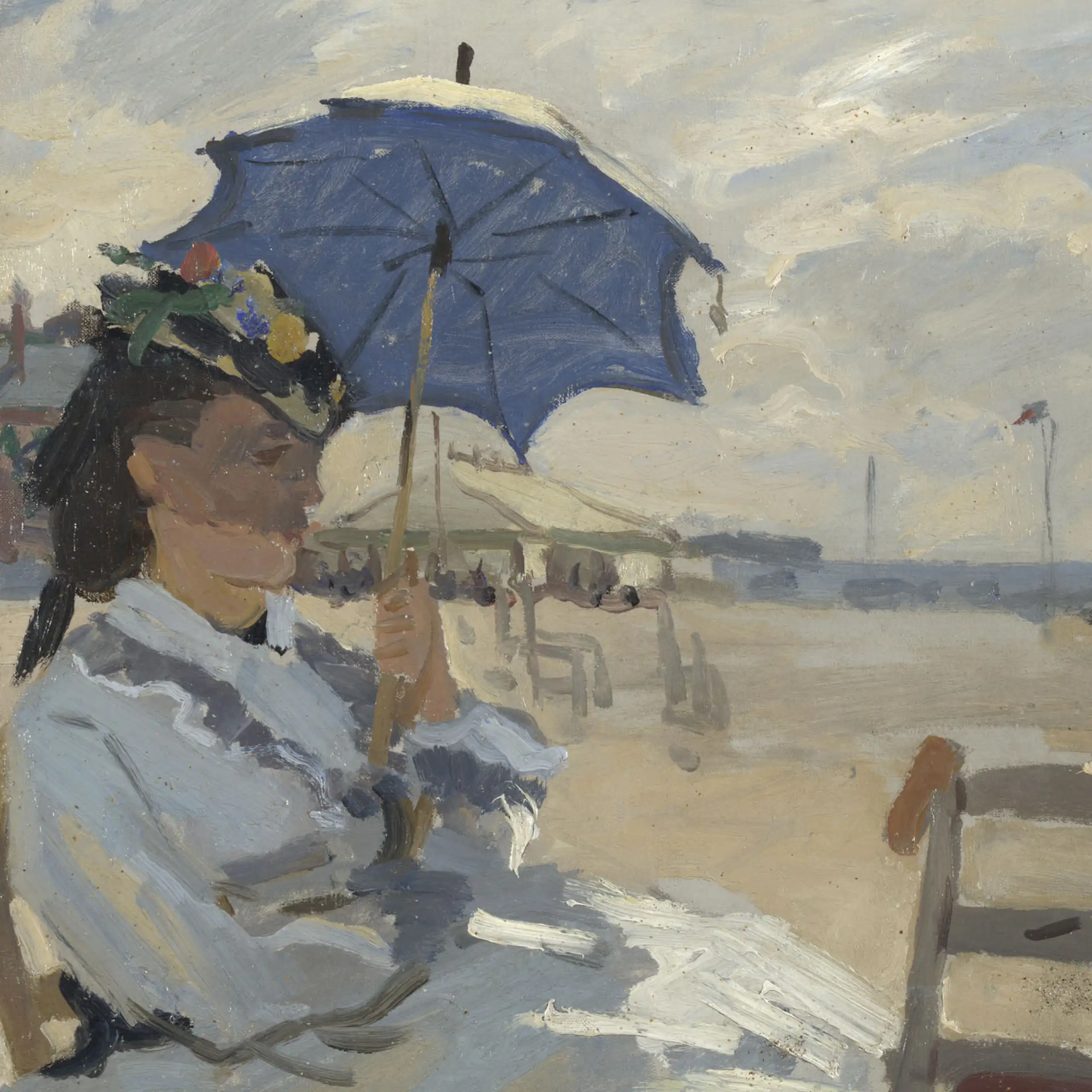 La plage de Trouville.