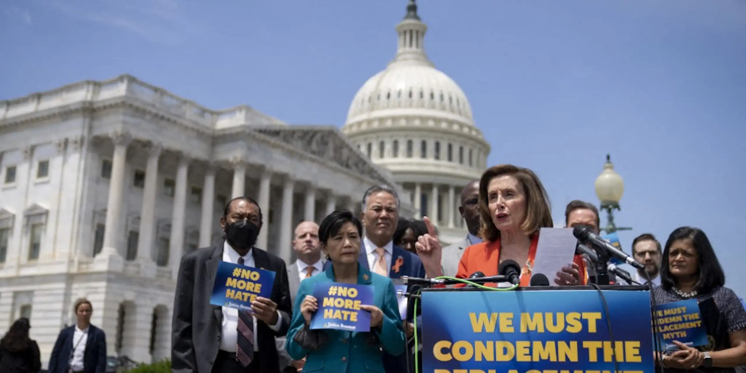 Nancy Pelosi lors d'une conférence de presse en 2022.