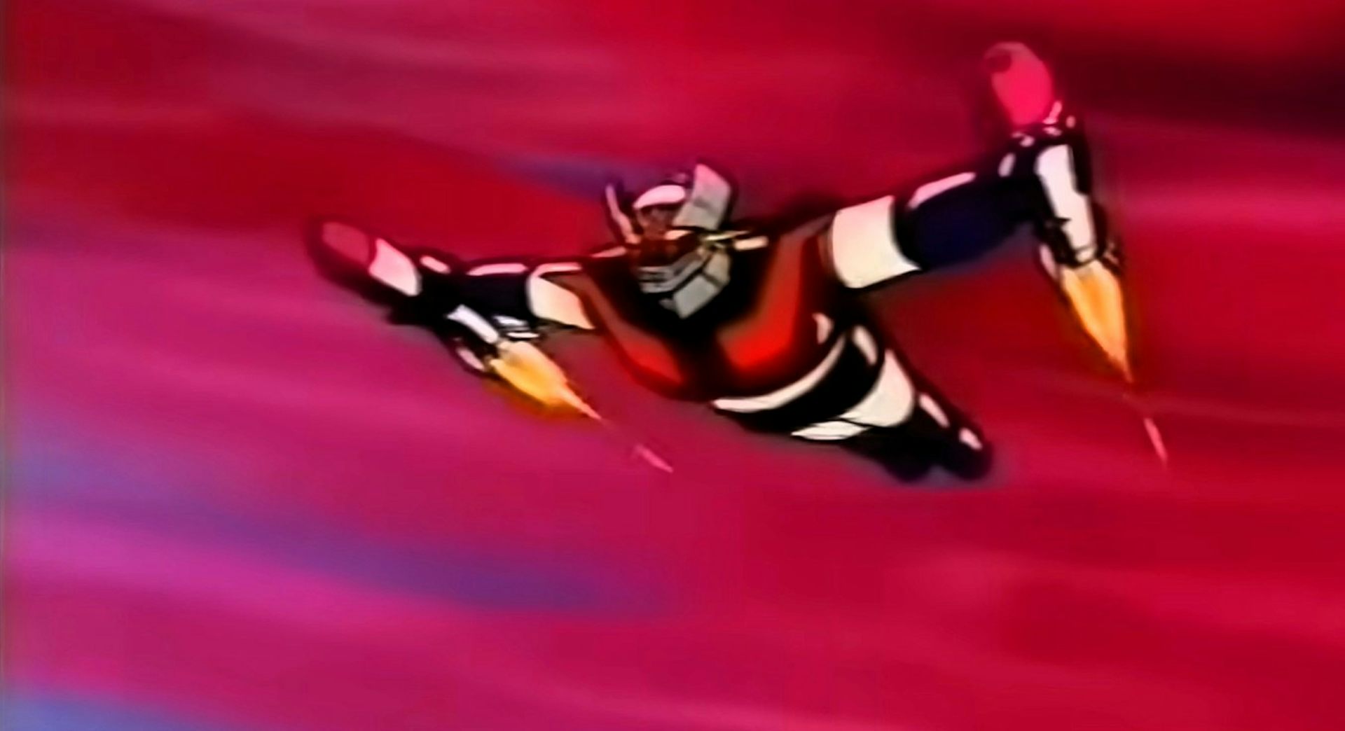 el robot Mazinger Z volando