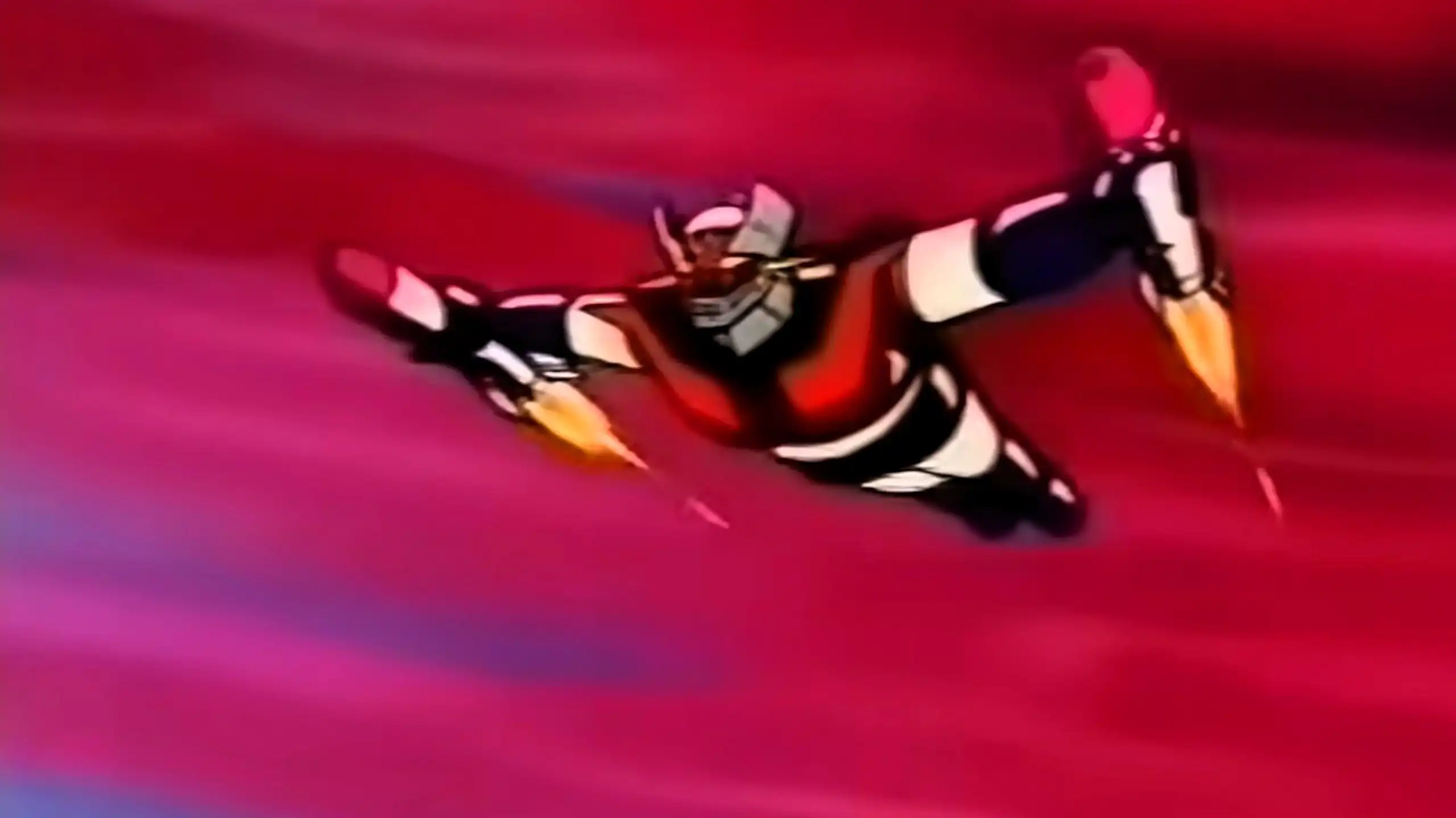 el robot Mazinger Z volando