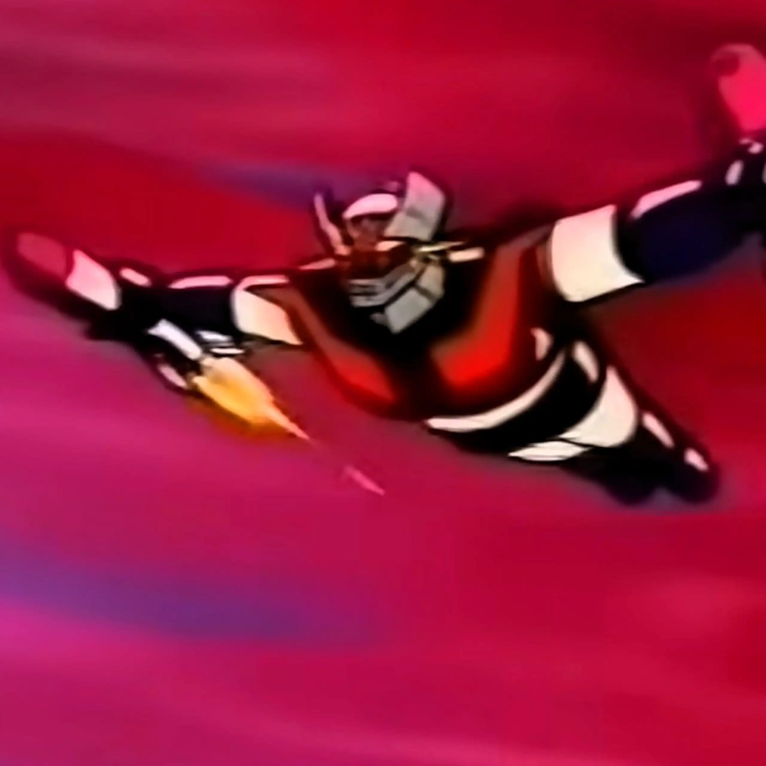 el robot Mazinger Z volando