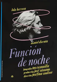 Cartel de Función de noche.