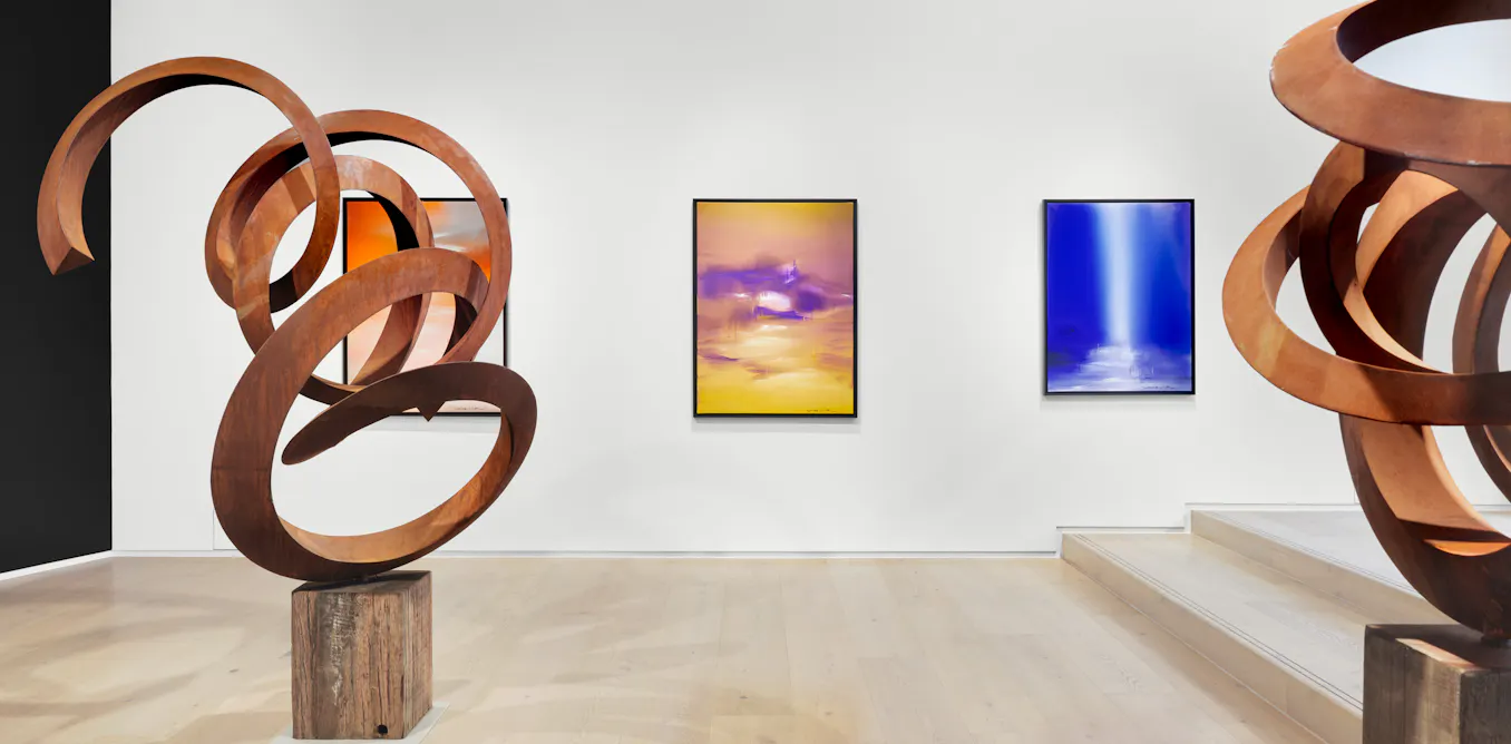 EnviroWireDaily — Pieter Obels and Feng Xiao-Min: a compelling exploration of nature through steel and paint