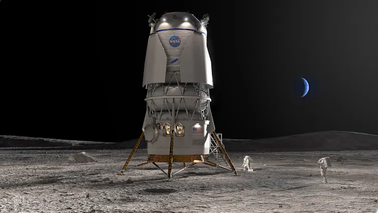 Blue Origin is building one of the two landers to carry astronauts down to the lunar surface.