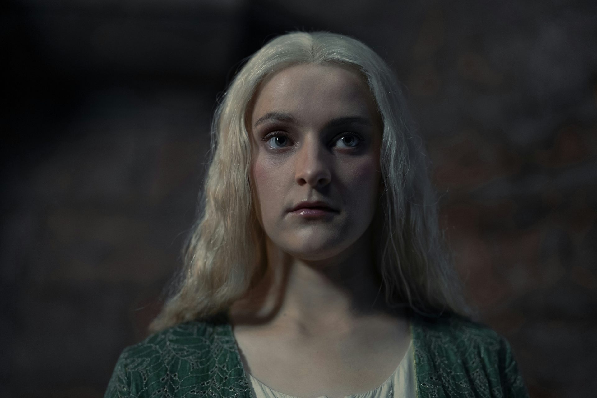 Phia Saban as Helaena Targaryen in House of the Dragon.