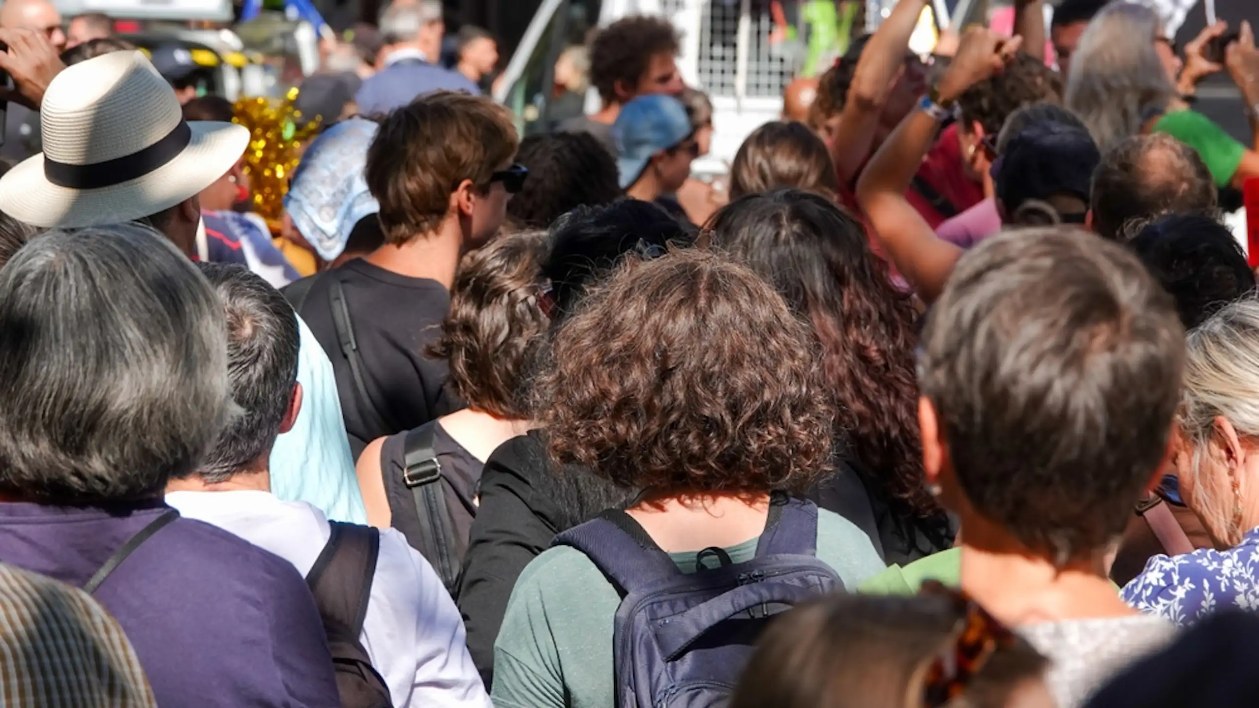 Une foule lors d'une manifestation