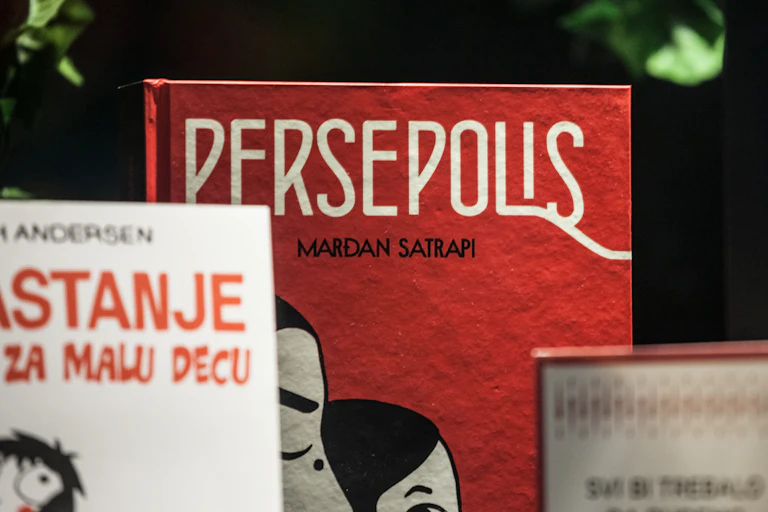 Cover of the book Persepolis, by Marjane Satrapi.