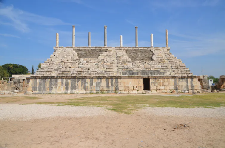The remains of a Roman-era structure.