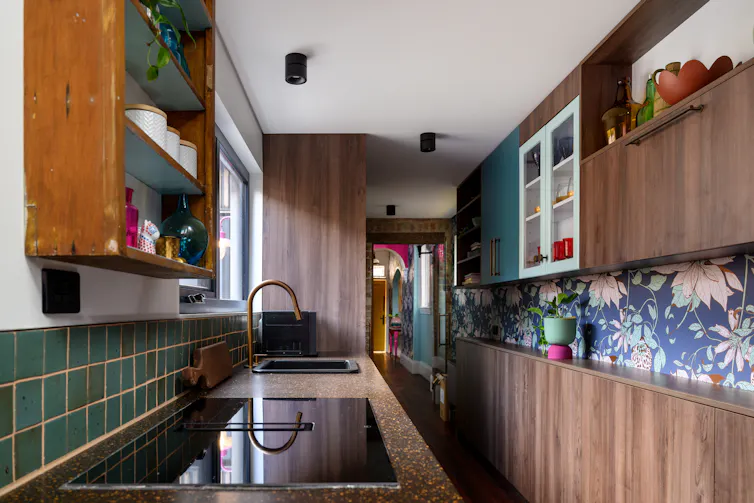 Inside an almost off-grid home in Newtown, Sydney.