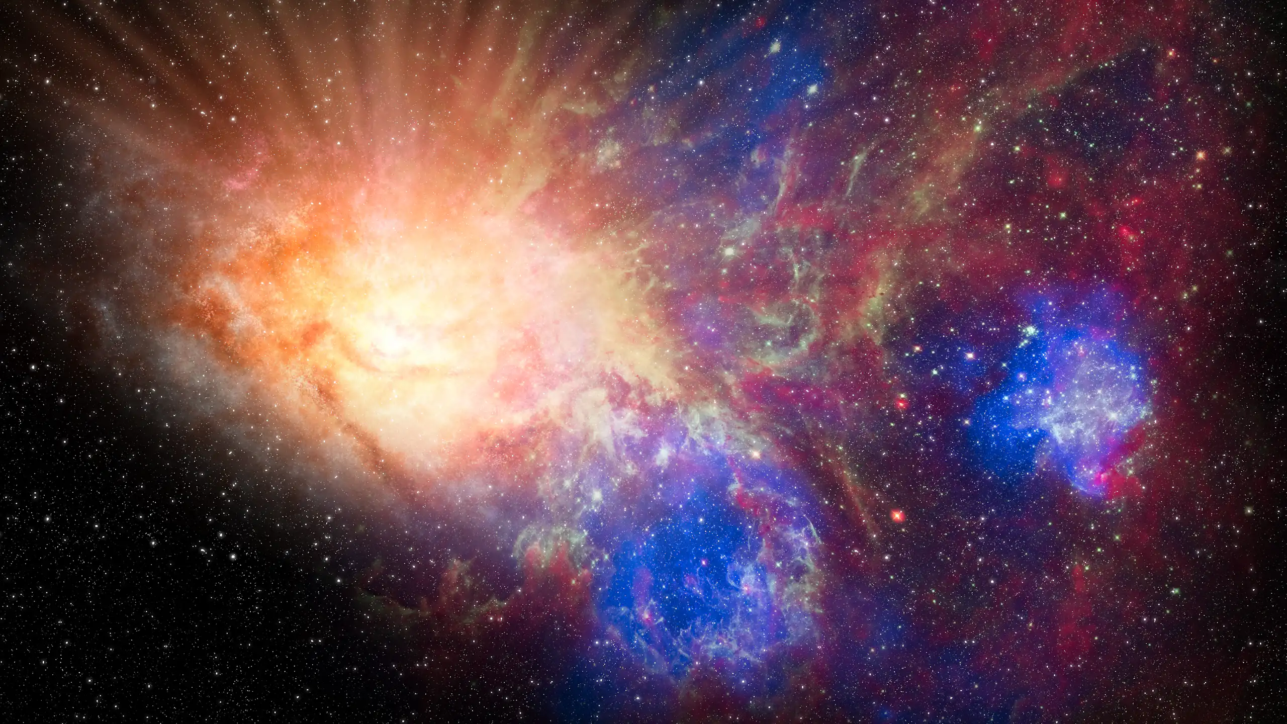 Representation of the Big Bang.