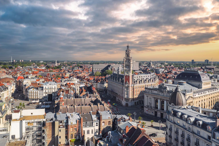 Vue panoramique de Lille.